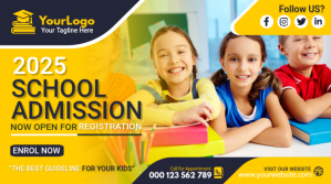 School Admission Template Digitale display (16:9)