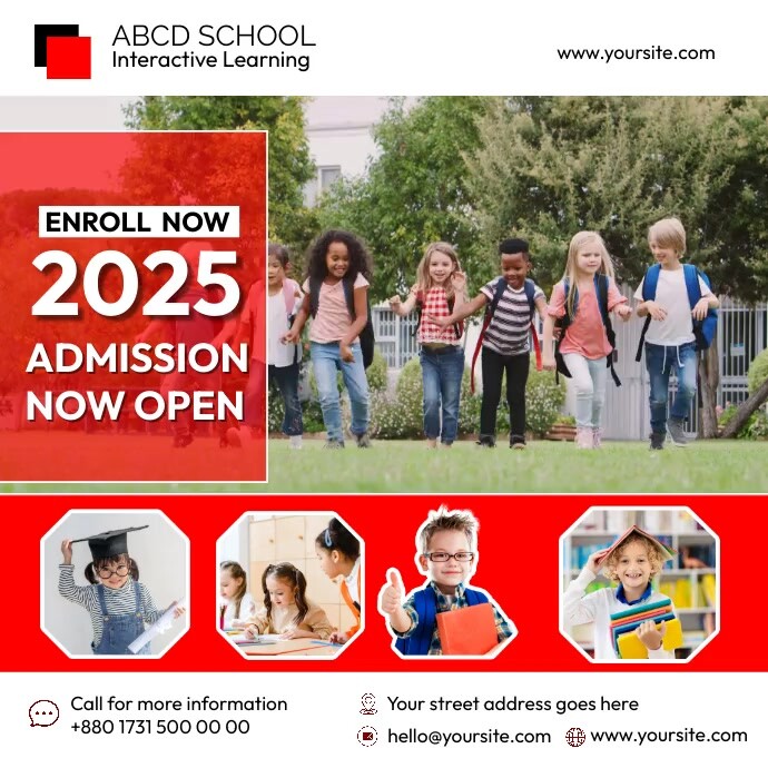 School Admission Video Template | PosterMyWall