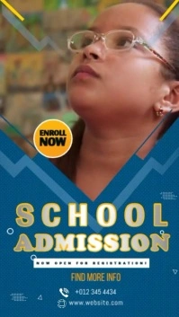 School Admission Video Instagram Story template