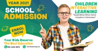 School Admission Video Thumbnail Gedeelde afbeelding op Facebook template