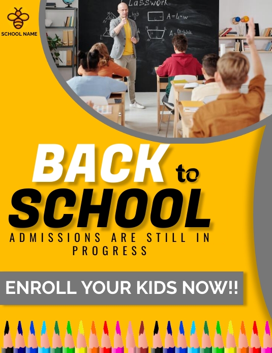 Copy of School admissions flyer template | PosterMyWall