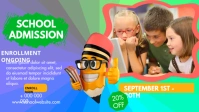 BACK TO SCHOOL Facebook-omslagvideo (16:9) template