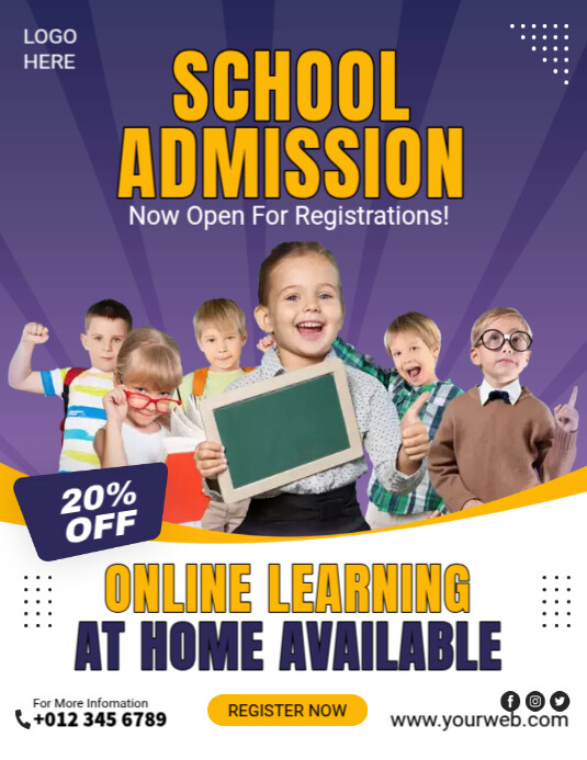 School Ads Template | PosterMyWall