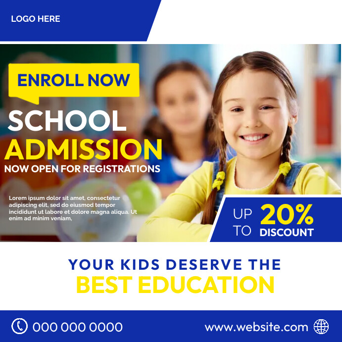 School ads template | PosterMyWall