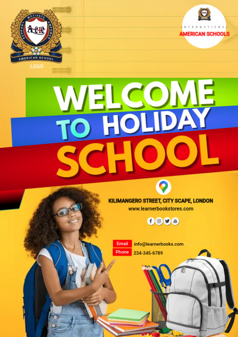 School Advertisement A4 Template | PosterMyWall