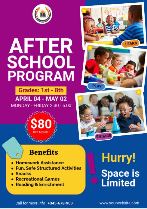 School Program Flyer Sample SCHOOL AND EDUCATIONAL FLYER TEMPLATE | PosterMyWall