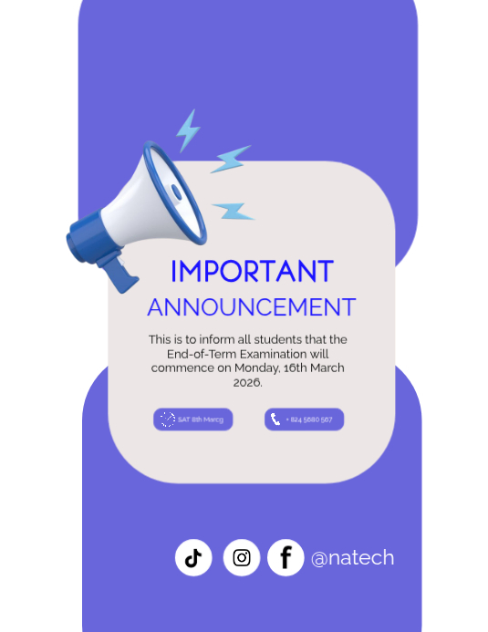 School Announcement Flyer Template | PosterMyWall