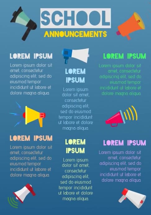 Announcement Poster Templates Free