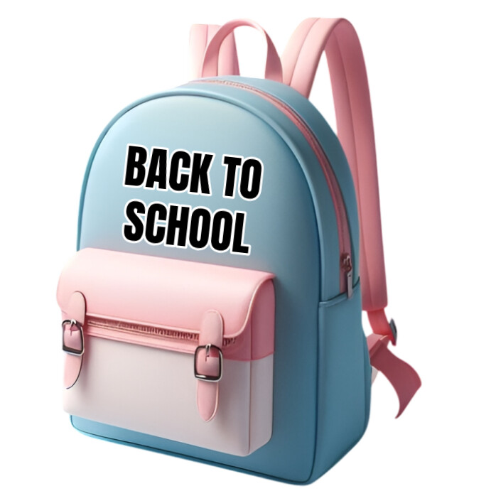 School Backpack Template | PosterMyWall