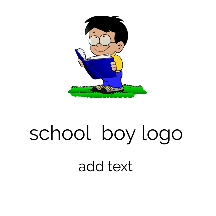 School boy logo design. Template | PosterMyWall