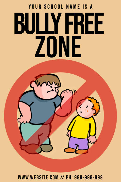 School Bully Poster Template Postermywall School Bully Poster Template Postermywall