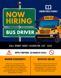 CDL Driver Hiring Poster Flyer Template | PosterMyWall