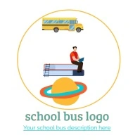 school bus logo school logo education logo tr template