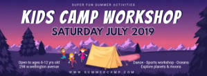 Violet Kids Camp Workshop Facebook Cover Photo Template