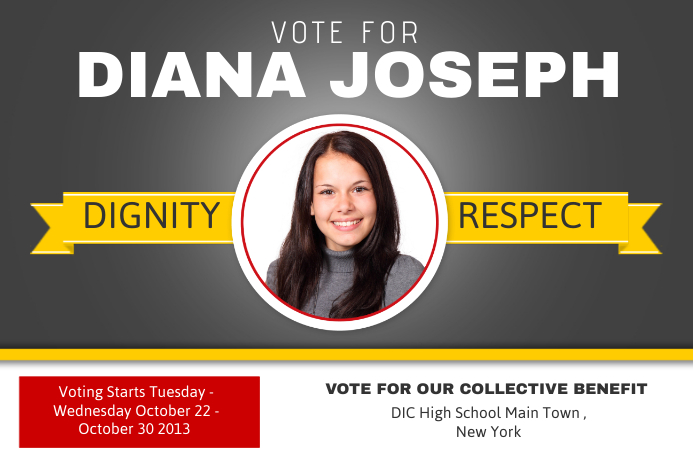 School Campaign Poster Template | PosterMyWall