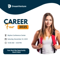 School Career Fair Instagram Post template