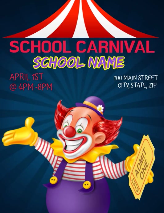 School Carnival Template PosterMyWall