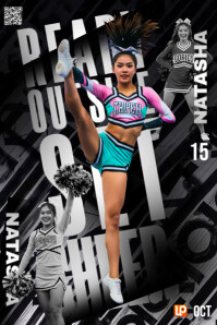 School cheer tryouts Cartaz template