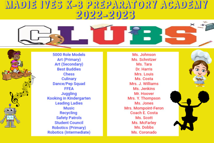 School Clubs Template | PosterMyWall
