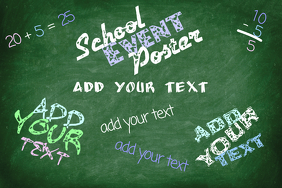 chalkboard poster template chalkboard poster template