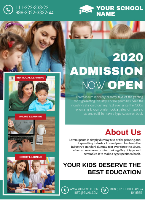 School Template PosterMyWall