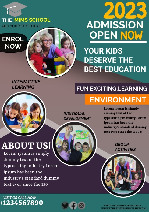 School Template PosterMyWall