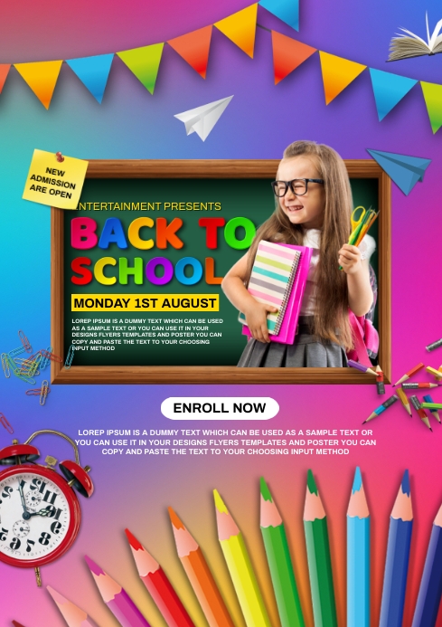 School Template PosterMyWall