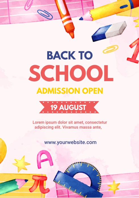 School Template PosterMyWall