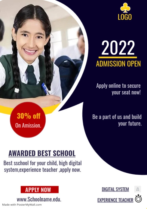 School Template PosterMyWall