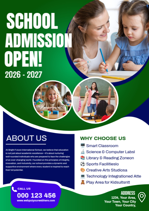 School A5 template