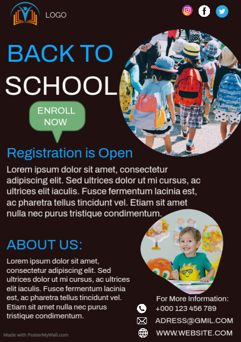 school Template | PosterMyWall