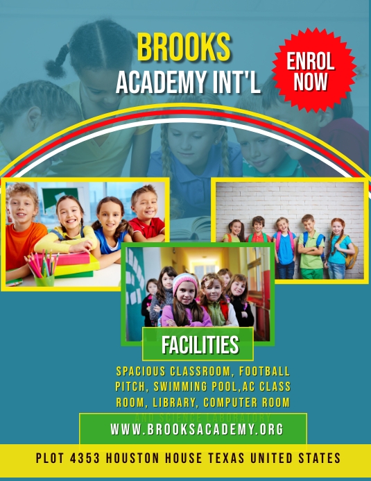 School Flyer (US Letter) template