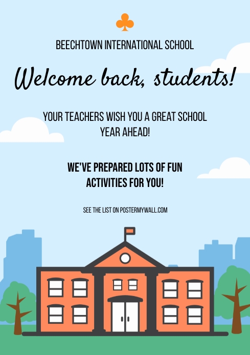 SCHOOL Template PosterMyWall