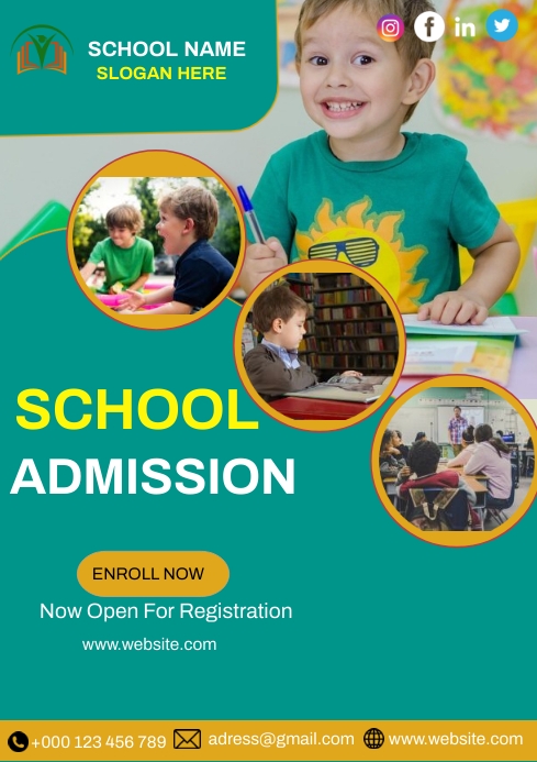 School Template PosterMyWall