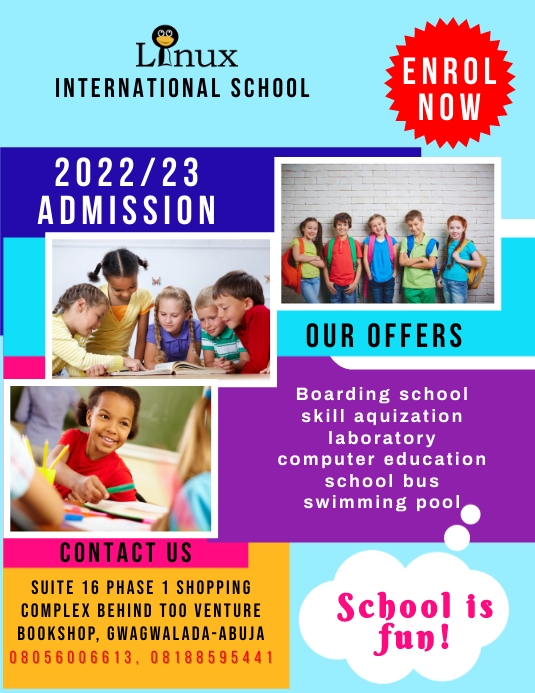 School Flyer (US Letter) template