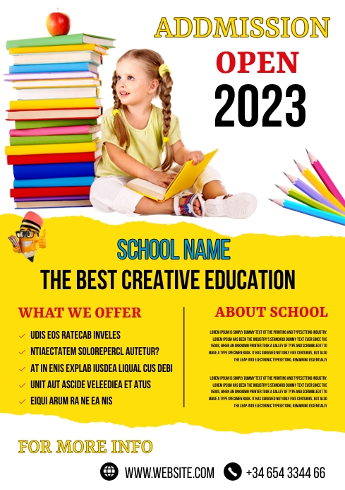 School Template PosterMyWall