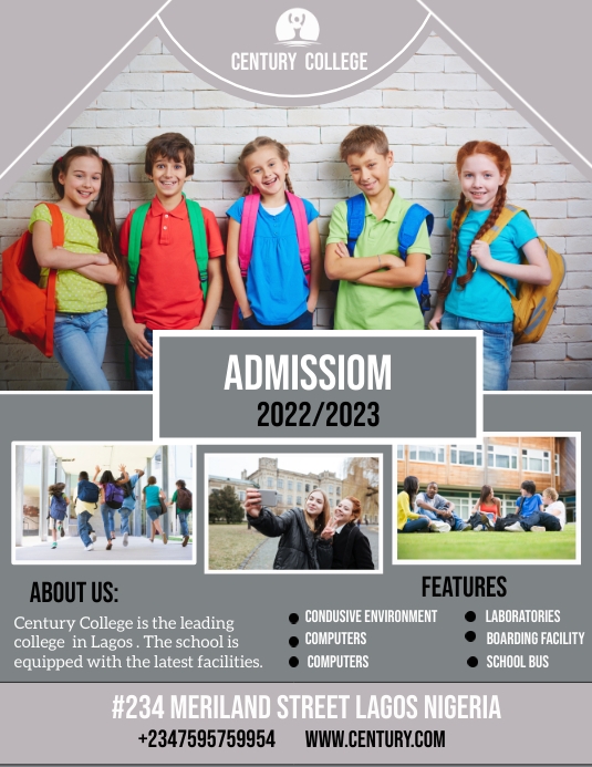 School Flyer (US Letter) template