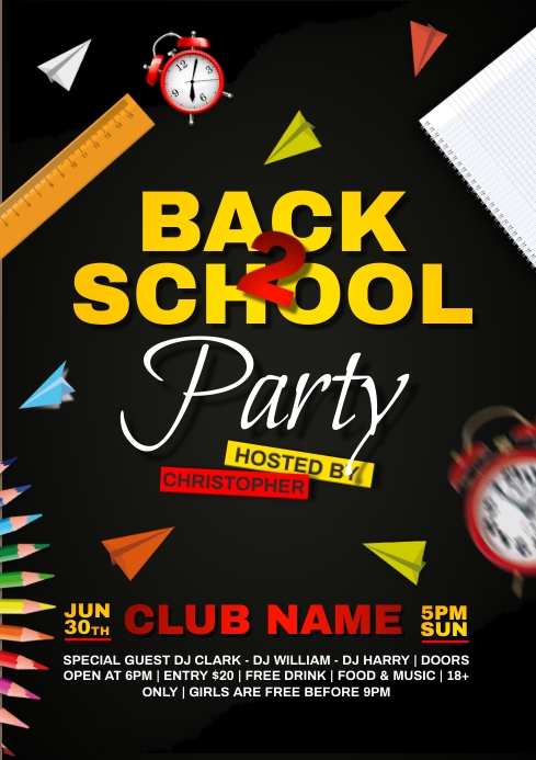 School Template PosterMyWall