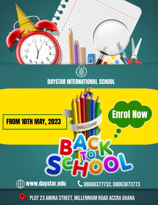 School Flyer (US Letter) template