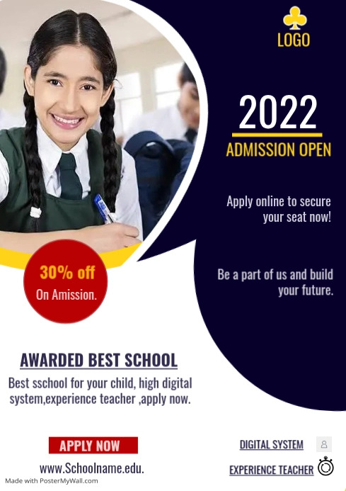 School Template PosterMyWall