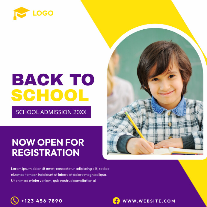 School Template PosterMyWall