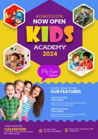 School Education Admission flyer A3 template