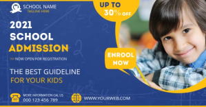 School Education Facebook Advert Template Facebook-Anzeige