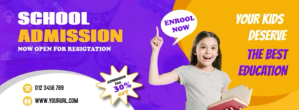 School Education Facebook Cover Template