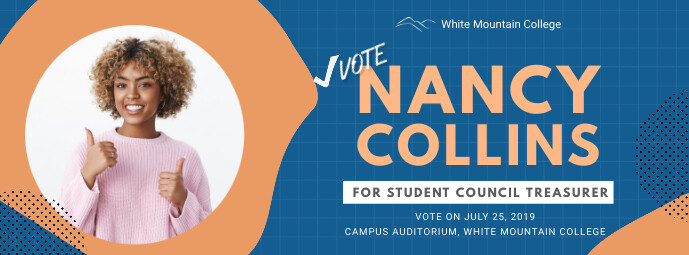 Copy of School Election Banner Design Template | PosterMyWall