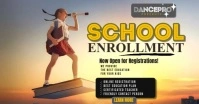 School Enrollment Banner Facebook Event Cover template
