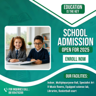 Turkusowy School Admission Promotion Logo Template