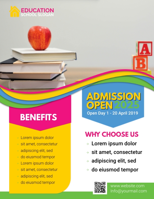 Image 5 for Open Enrollment Flyer Template