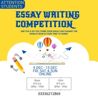 SCHOOL ESSAY WRITING COMPETITION Instagram Post template