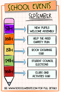 School Events Poster Template - Printable Download Poster Affiche